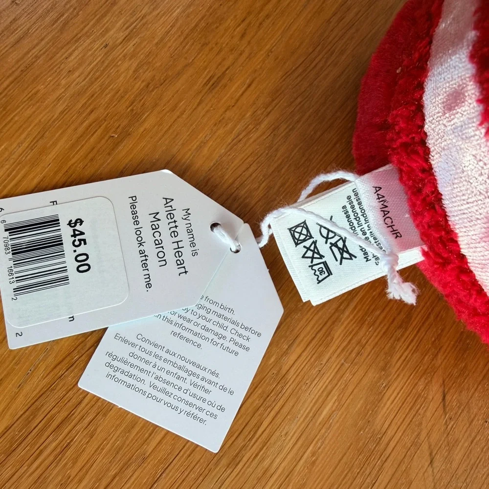 ❤️ Jellycat Arlette Heart Macaron Plush – Red Valentine’s Stuffed Toy – NWT - Picture 2 of 3